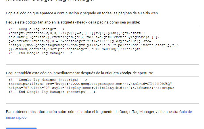 instalar google tag manager