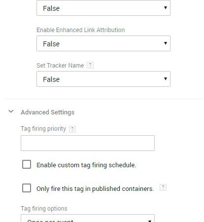 google analytics settings