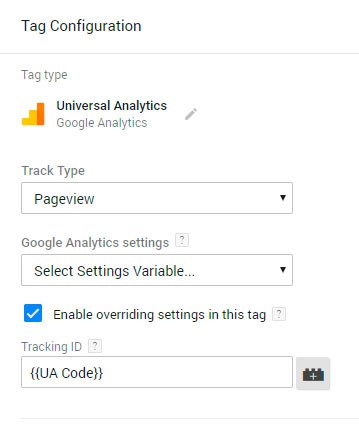 configuración en google analytics