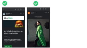 Ejemplos buenas prácticas dark mode email marketing