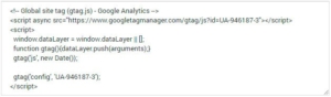 script google analytics