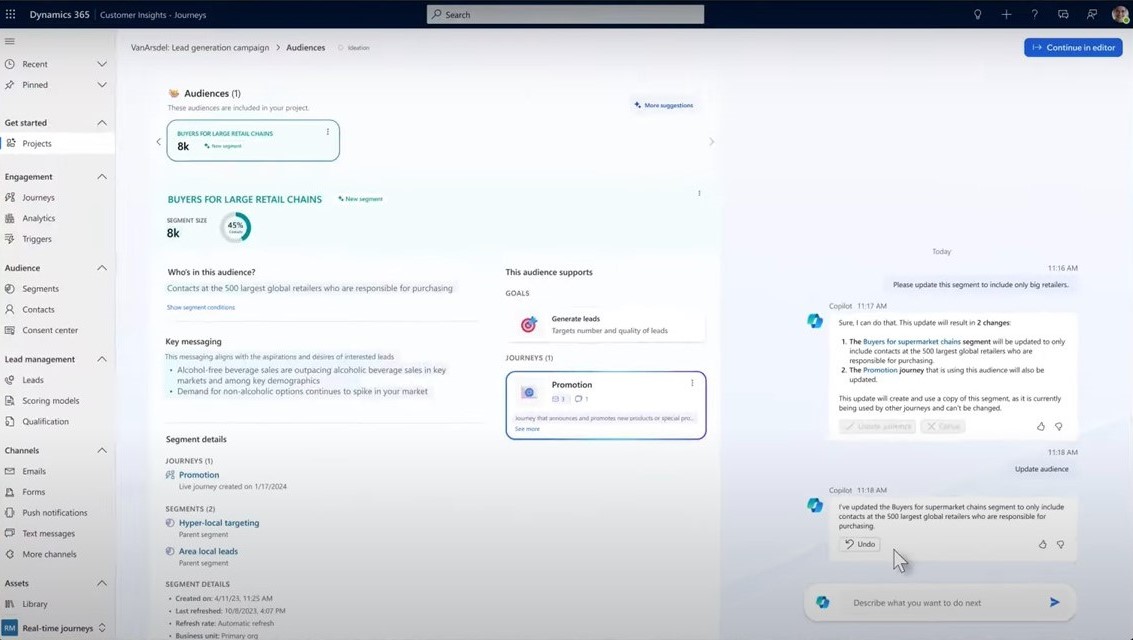 Customer Insights-Journeys Copilot Integra Tecnología