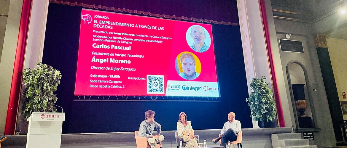 Carlos Pascual y Ángel Moreno de Enjoy Zaragoza charlan sobre emprendimiento