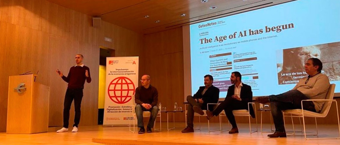 Hablamos sobre Inteligencia Artificial y ChatGPT con otros expertos en el evento de Aragón Exterior